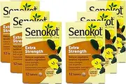 Senokot Extra Strength Natural Vegetable Laxative - 12 Tablets Each (Value Pack of 6)