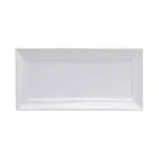 Oneida F8010000358S Buffalo Bright White 10-5/8"x5-1/4" Porcelain Platter 2 Doz