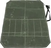 Chef Storage Case, Waterproof Canvas Portable Knife Pouch Holders, Lightweight Large Capacity Kitchen Travel Cooking Tools Chef Tool Roll Bag for Camping or Working (Army Green)