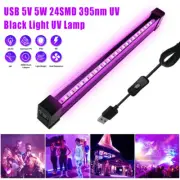 USB 24Leds LED UV Ultraviolet Strip Tube Light Bar Club Party Lamp Blacklight US