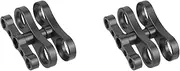 Mellisso 2X Tripod Butterfly Clip Clamp 1Inch Ball Joint Arm 1/4 3/8 Mount for Cameras Underwater Diving Lights Torch