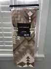 Lucky Brand Blanket Plush Throw 50" x 70" Natural Sierra Madre Western Aztec Tan