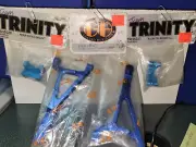 Traxxas Revo Front Upper Susp arms Shock Mount Golden Horizons Trinity Rare NIP!