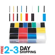 Organized Heat Shrink Tubing Kit - 580 Pcs, Color Coded for Easy Identification