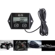 Waterproof DigitalEngine Tach Hour Meter Tachometer Gauge Engine RPM LCD Display