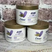 3x Dove Body Love Age Embrace Pre-Cleanse Shower Butter w/ Peptide Serum 10 oz