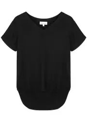 Bella Dahl Rayon T-shirt - Black - XL (UK16 / XL) XL (UK16 / XL)