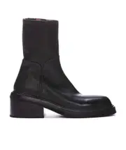 Marsèll Zipped Squared-Toe Boots 39.5,40 Black