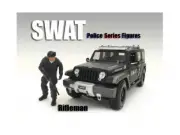 1:24 Scale SWAT Team Rifleman Figure American Diorama Model Accessory