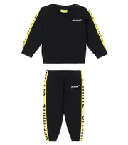 [Off-White Kids] Off-White Kids Cotton sweatshirt and sweatpants set M 9-12 black