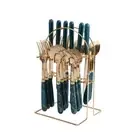 Gift Tableware Forks Spoons Kits Dinnerware Home School Kitchen