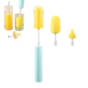 3 in 1 Electric Bottle Brush Detachable Long-Handled Silicone Brush Thermos Cup Cleaning Brush