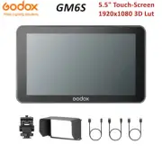 Godox GM6S 5.5" On-Camera Field Monitor 3D-LUT Touch-Screen 4K 1920x1080 IPS HD