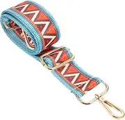 HAPINARY Replacement Adjustable Ethnic Style Purse Strap Chic Wide Shoulder Strap for Handbags Messenger Bags Shoulder Bags Soft Comfortable Design for Frequent Use