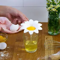 在飛比找Yahoo奇摩購物中心優惠-雛菊造型 分蛋器 花朵分蛋器 烘培小物 蛋黃分離器 蛋清分離