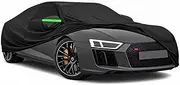 MAIBAOYUAN 5-Layer All-Weather Waterproof Light-Weight Car Cover for Adui S8.Full Car Cover Outdoor Waterproof Sun Rain Snow Hail Protection,with a Free Storage Bag (Black 2001-2003)