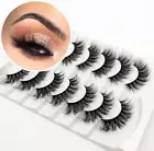 Veleasha False Eyelashes Wispy Faux Mink Lashes Fluffy Handmade Fake Eyelashes N