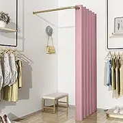 Fitting Room, L Fitting Room - Boutique Cloakroom Of Clothing Store, Saving Space For Shopping Center For Shopping Mall Clothing Store Office (Color : Pink, Size : 80x80cm)