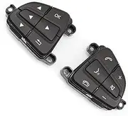 Pexorin Car Cruise Control Button, for A B GLS GLE Class W166 W156 W218 Car Multi-Function Steering Wheel Control Switch Buttons Phone Key 0999050600 Car Steering Wheel Switch Kit(Black Left)