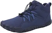 mercenary Outdoor Barefoot Shoes - Non-Slip Walking Shoes - Winter Barefoot Shoes, Wide Toe Box Barefoot Shoes, Mountaineering Shoes for Winter Blue