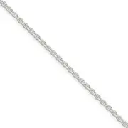 [JewelryWeb] 925 Sterling Silver 2.75mm Flat Cable Chain Bracelet 18 Centimeters Link-Bracelet for Women and Men