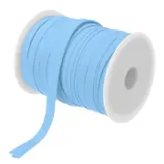 2/5 Inch Double Fold Bias Tape Polyester Bias Tape(Light Blue 55 Yards)