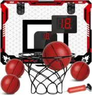Mini Basketball Hoop Toys, Mini Basketball Hoop with Scoreboard - Complete Set