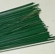 Florist Wire-Green Plastic Coated - 22 gauge x 9" (100)