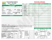 250 Color Car Invoice / Estimate / Quote / Carbonless Form / Repair / Fix Order