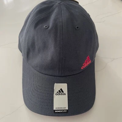 adidas Women's C Squad Cap Hat Adjustable Golf Tennis Deepest Space Grey New $24