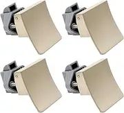 Dream Lighting Square Shape Handle Push Lock Door Cupboard Latch Knob for Caravan RVs Motorhome Marine 4 PCS Pack