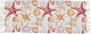 [AIXIWAWA] Drawing Of Seashells Women's Pashminas Scarf, Shawls Wrap Lightwight Tassel for Evening Dress Dinner Party, Multicolor