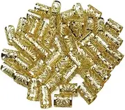 AIMALL 40-Piece Adjustable Dreadlock and Braid Cuff Clips: Gold-Plated Hair Jewelry Rings for Enhanced Style – Universal Size Fits Most Braids & Dreads