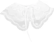 [BESTYASH] Women's Embroidered Capelet Lace Shoulder Cover for Fashionable Winter Outfit