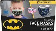 Batman Facemasks, Children's Kids, 5"X3", 3-Layer Face Masks, 14 Count