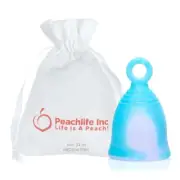 Peachlife Mini, Small Ring Menstrual Cup | Reusable Tampon & Pad Alternative