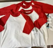 Soffe Youth 3/4 Baseball Tee/Jersey *Set Of Four* (3 S & 1 XS)