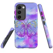 For Samsung Galaxy S23+ Plus Case Shielding Cover, Enchanted Butterfly