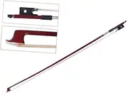 NULYLU Octagonal Violin Bow 1/4 Size Ebony Wood Brazilwood Stick Violin Parts Beginner-friendly