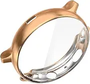 COMNESTBI Electroplate Protective Watch Case for Watch Active Rose Scratch Resistant TPU Cover Stylish Frame with Precise Cutouts for Easy Access to Buttons