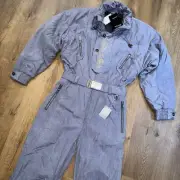 NWT Bogner Ski Suit One Piece Snowsuit Snow Bib Xenon USA Vtg New Mens Small 38