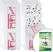 SEEKBIT 40 Pack Sticky Cockroach Traps on The Wall, Window Fly Traps for House, Clear Bug Killer Indoors, Fly Catcher Sticky Trap for Ladybugs, Gnats, Houseflies Glue Traps Keep Flying Insects Away