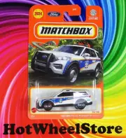 2024 Matchbox White 2023 FORD POLICE INTERCEPTOR UTILITY #36 MB24-061224