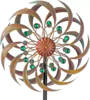 Metal Wind Spinner Kinetic Wind Sculpture Outdoor Yard Lawn Patio Art Decoration