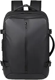 Vacuum Backpack Travel Bag, Vacuum Compression Travel Backpack, Expandable Air Daypack Bag, Large Water-Resistant Wet Dry Daypack, Lightweight, Black, For Commuting, Camping, Or Adventures