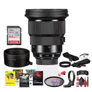 Sigma 105mm f/1.4 DG HSM Art Lens for Sony E Mount Bundle