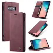CaseMe Samsung Galaxy S10e Classic Folio Case Cover Skin Lite G970 [Wine]