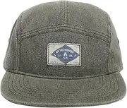 [Clakllie] Washed Cotton Baseball Cap 5-Panel Flat Brim Classic Snapback Cap Men's Casual Trucker Cap Camp Caps Plain Adjustable Dad Hats