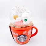 日本星巴克STARBUCKS新年雪球杯 櫻花雪 富士山