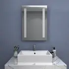 Bathroom LED Mirror Wall Mounted Anti-Fog Rectangular Illuminated 500x700mm